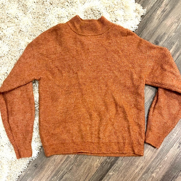 Burnt Rust Orange Fall Sweater 🍁🍂 Size Small by Leith - Picture 1 of 3